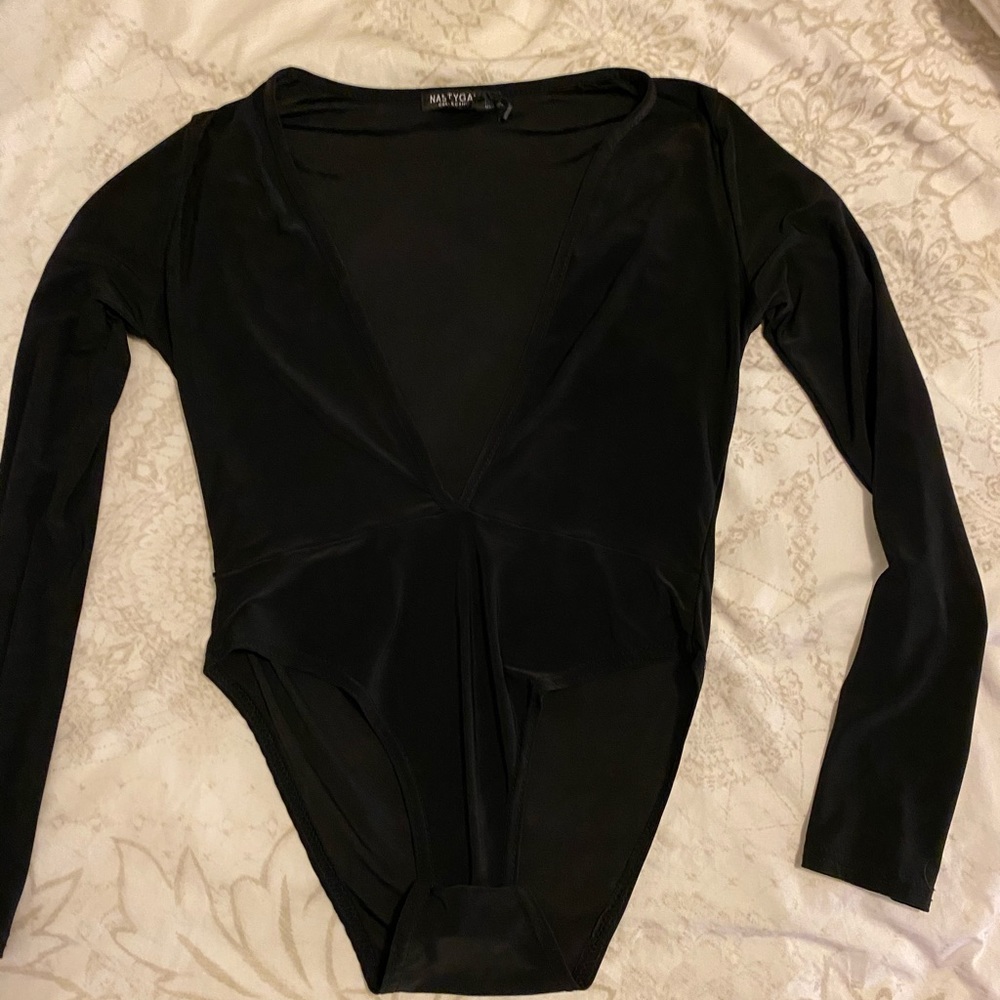 Black low dip one piece!